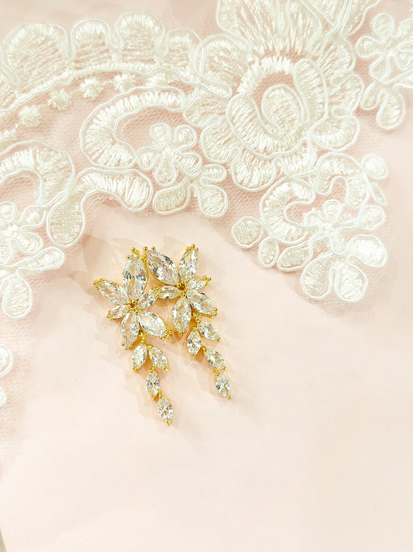 Long Zirconia Earrings