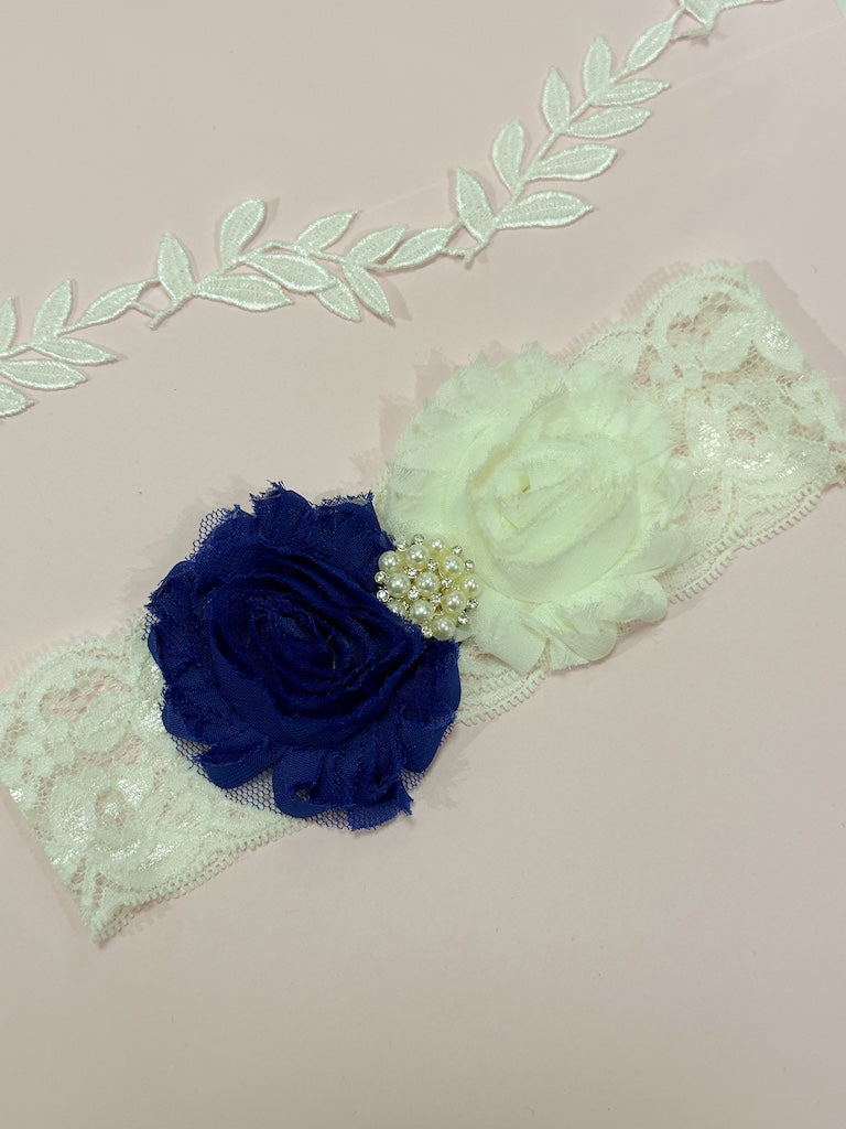 Liga de novia doble flor