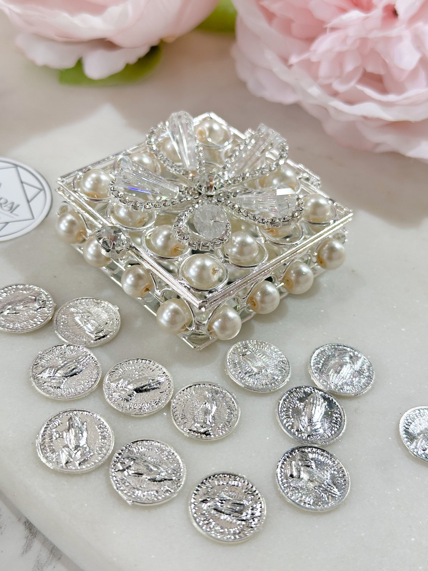 Arras Nupciales Flor con perlas