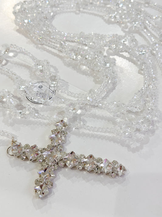 Lazo religioso plateado