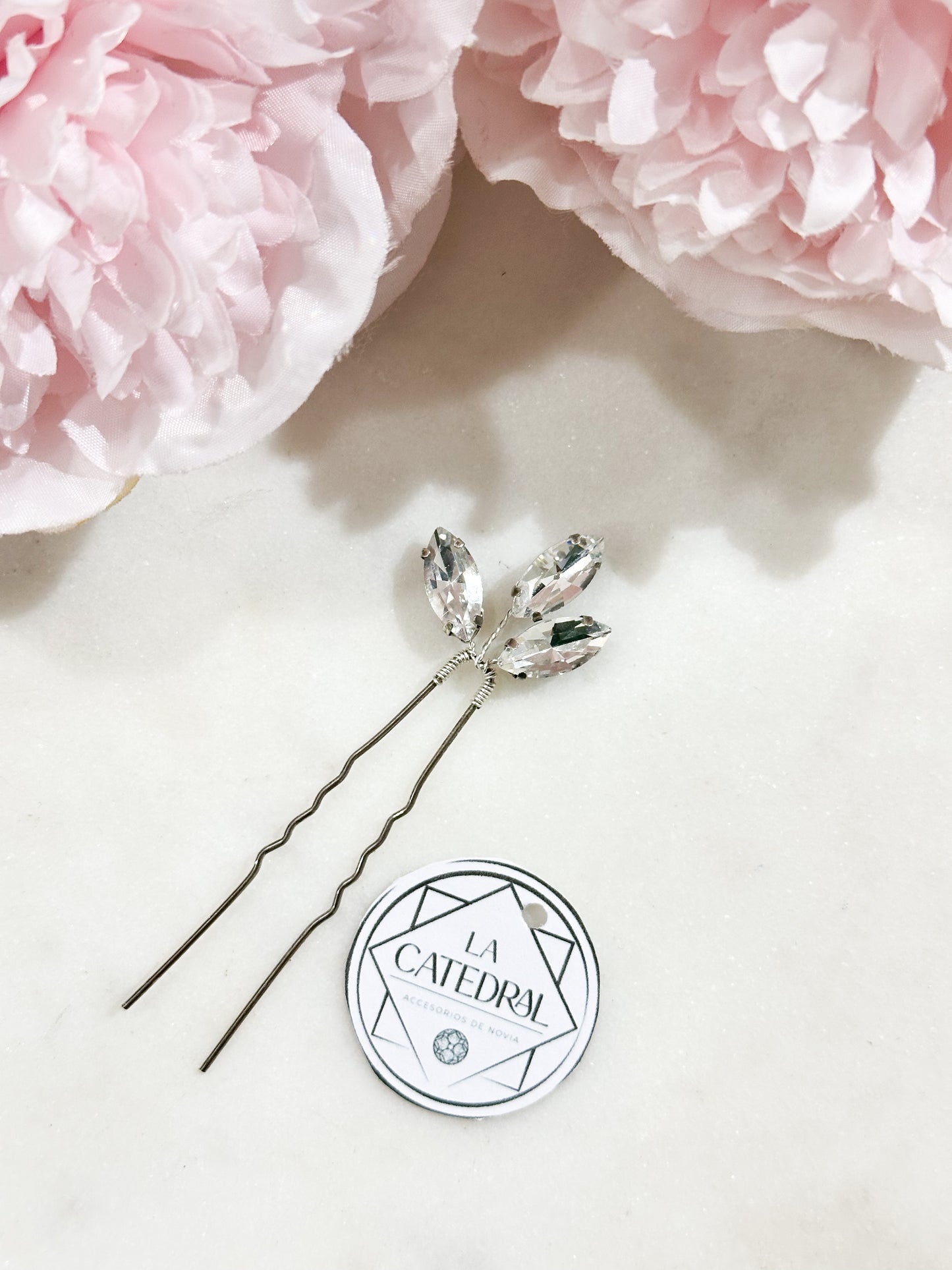 Horquilla Cristal Plata