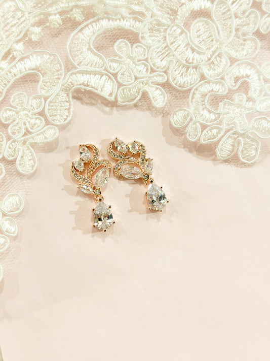 Aretes Largos Zirconia