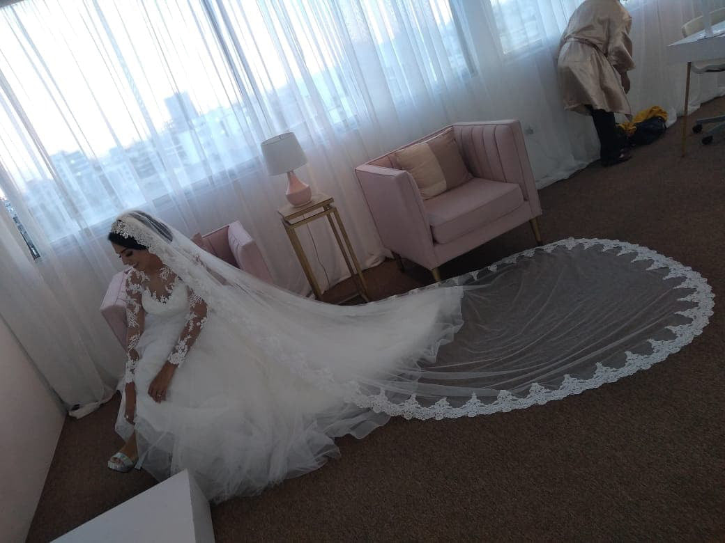 Alejandra - Long Veil 3x1.50mts