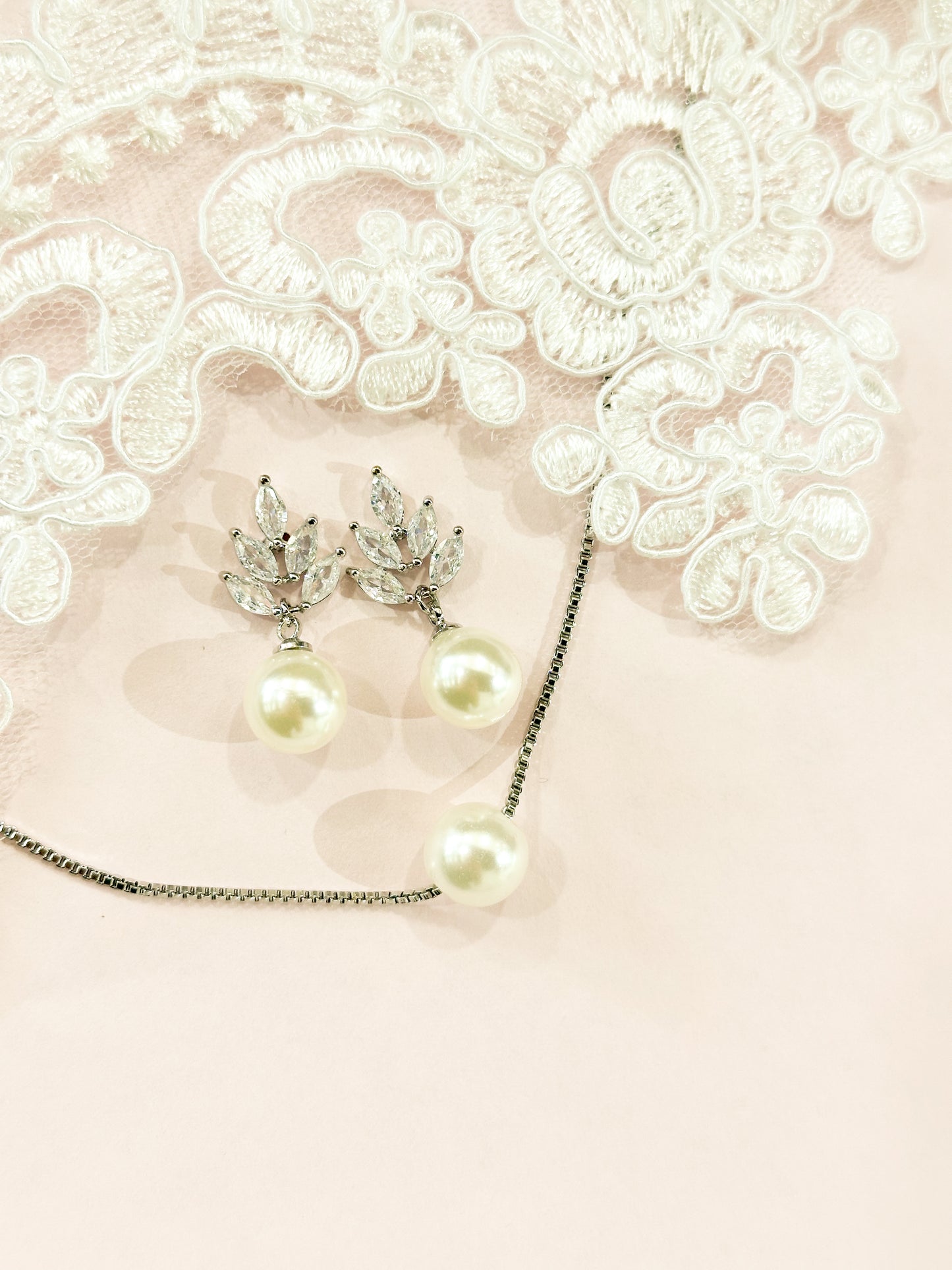 Set hojas y perla