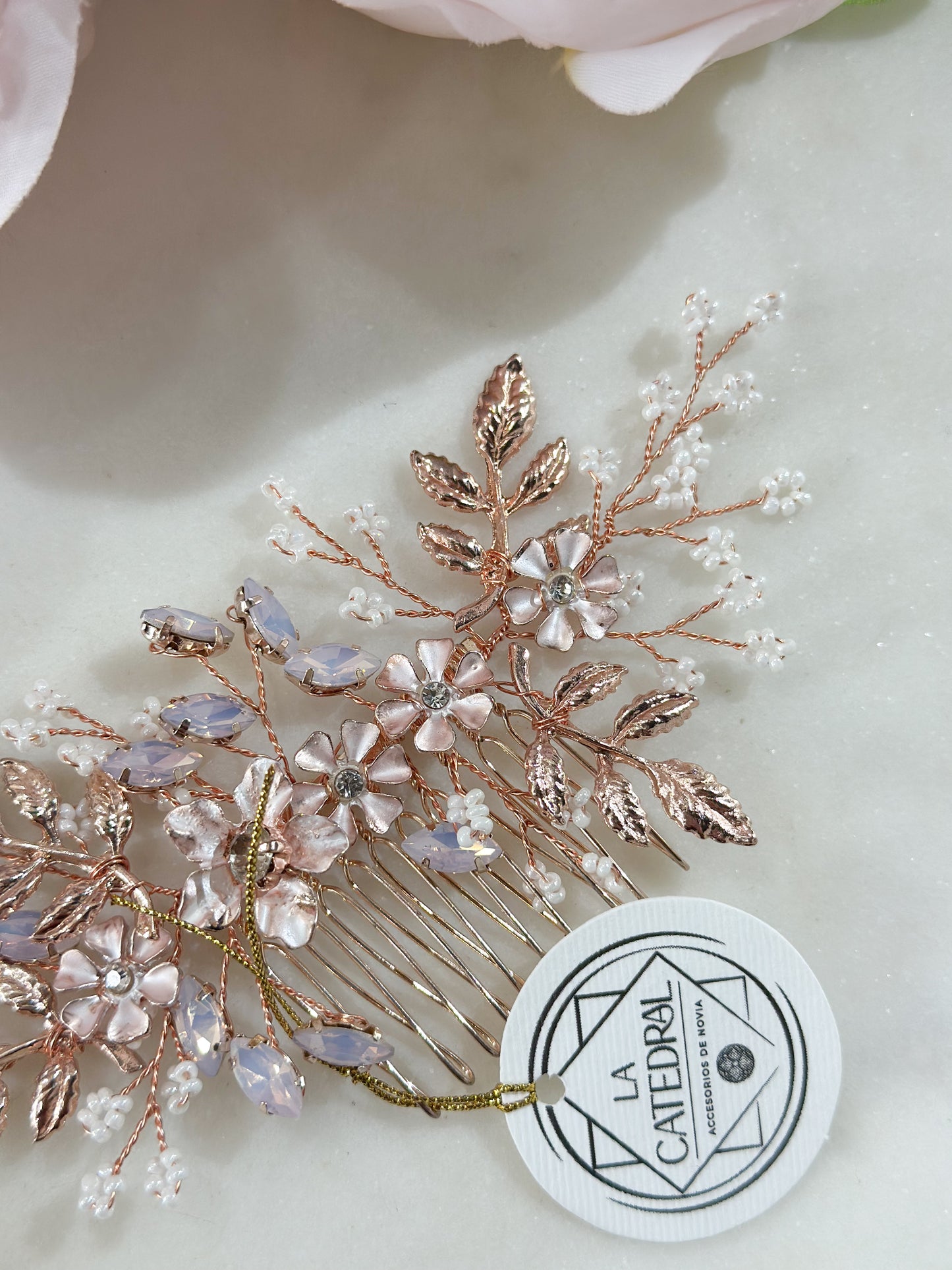 Peineta Mérida Rosegold
