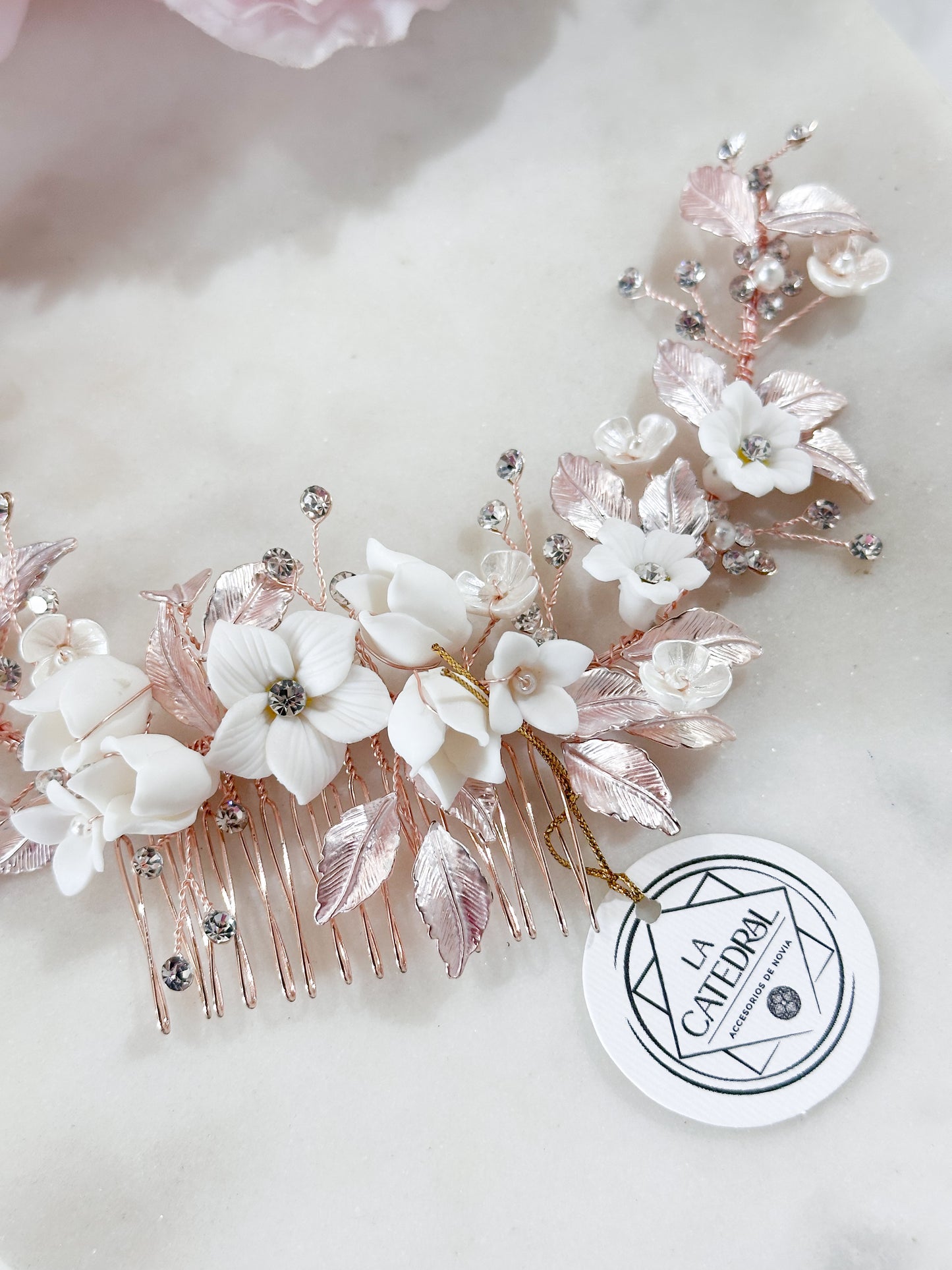 Peineta Segovia Rosegold