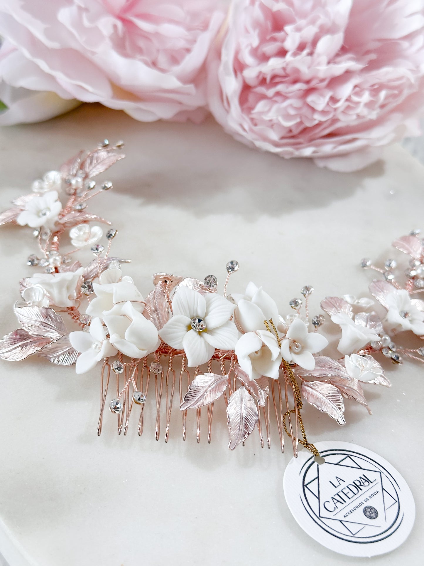 Peineta Segovia Rosegold