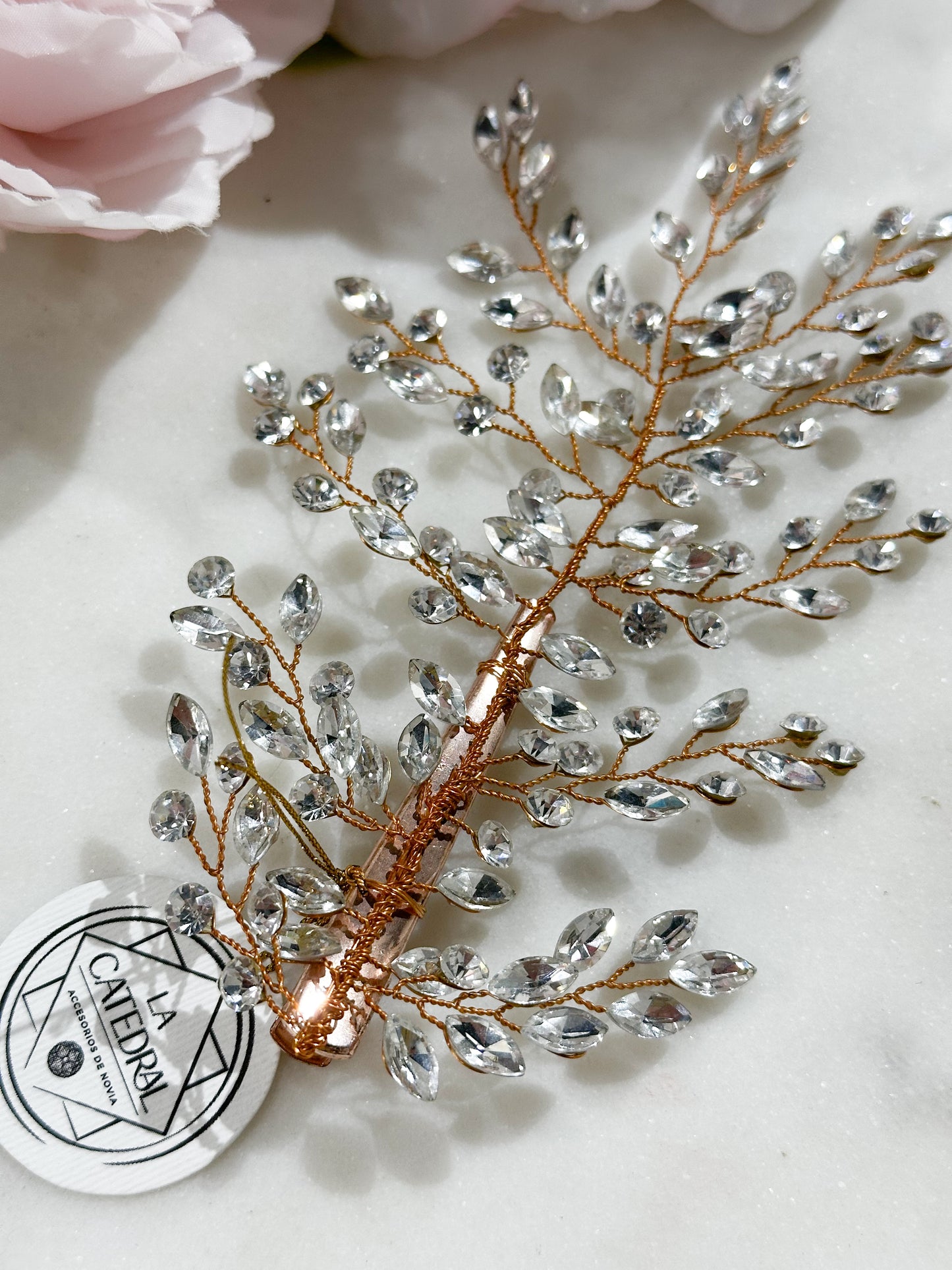 Peineta Vienna Rosegold