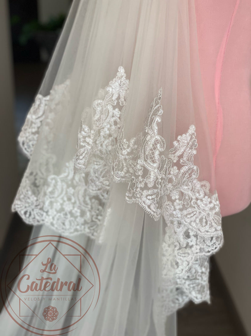 Raquel - Royal Double Layer Veil 3.50x3 meters