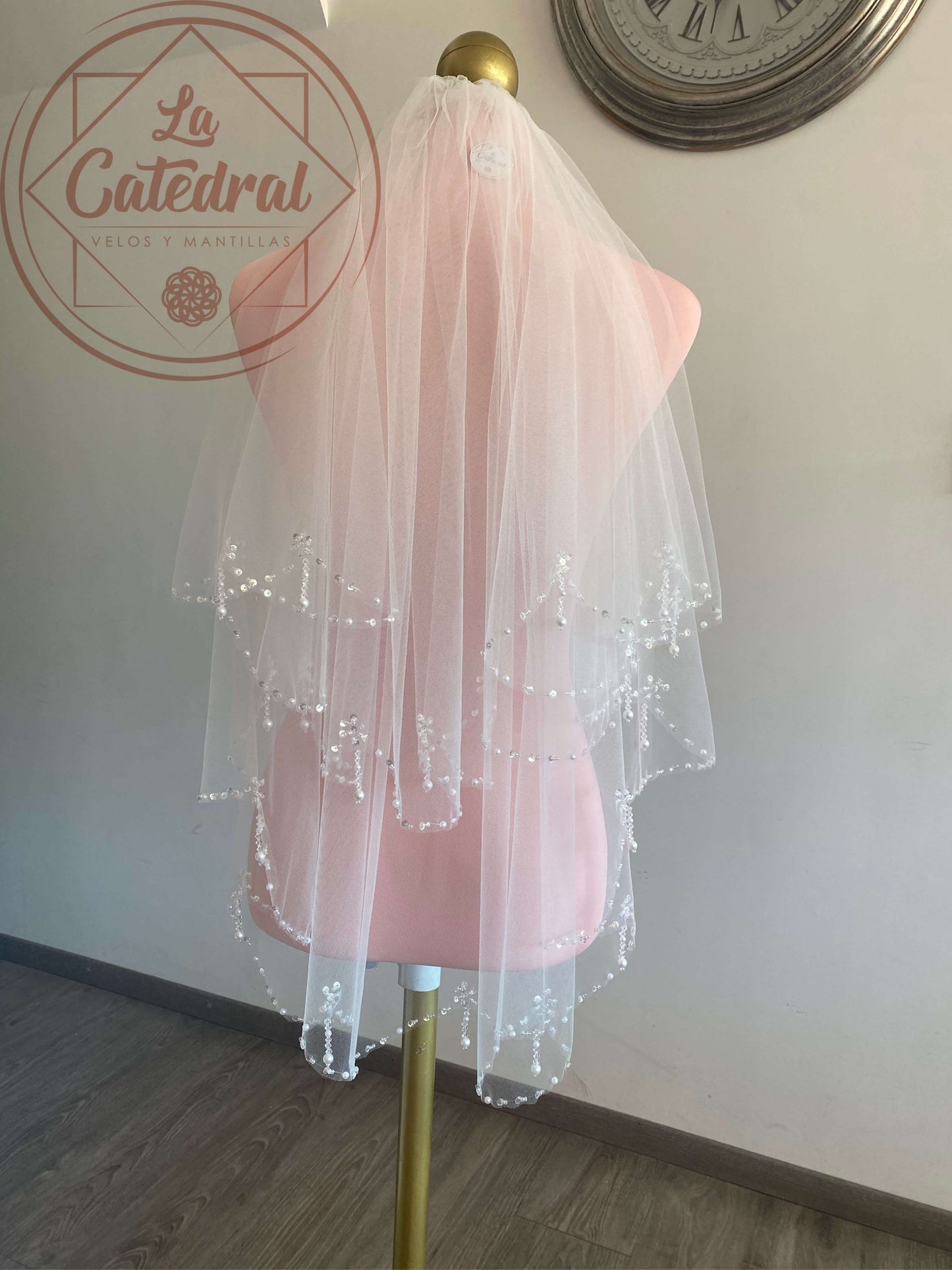 Angelina - Short Double Layer Veil