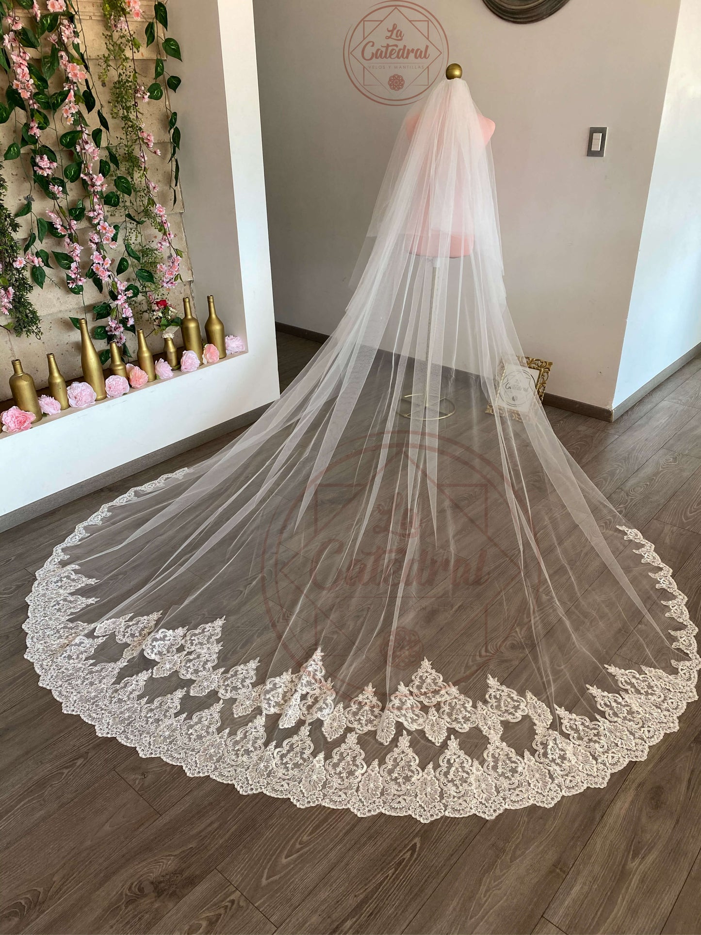 Maite - Long Double Layer Veil 3x3m