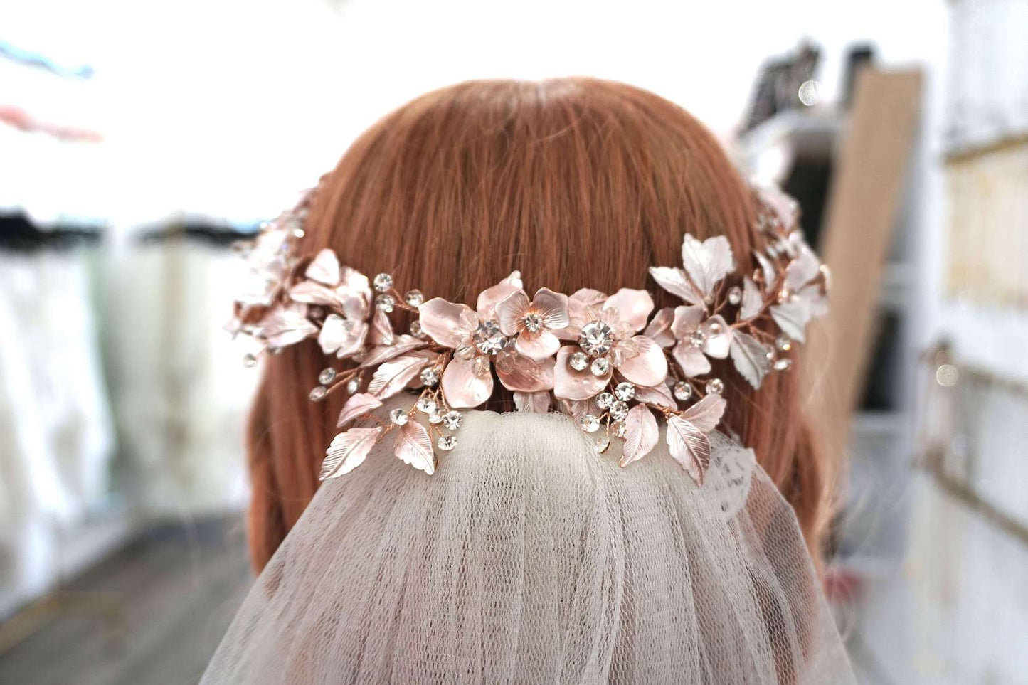 Peineta Barcelona Rosegold