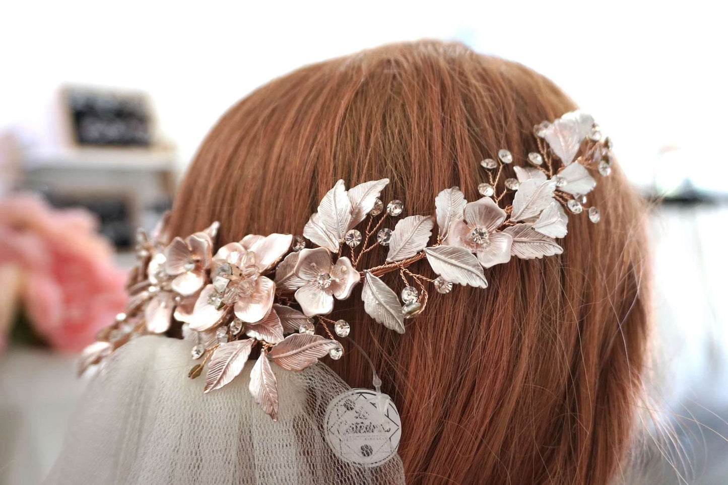 Peineta Barcelona Rosegold