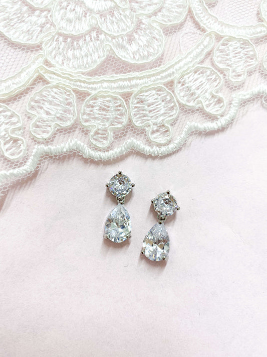 Aretes Cortos Zirconia