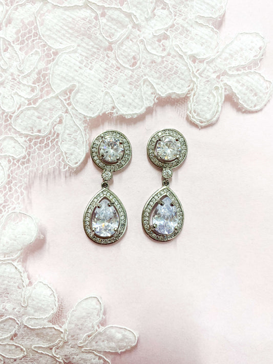 Aretes Largos Zirconia