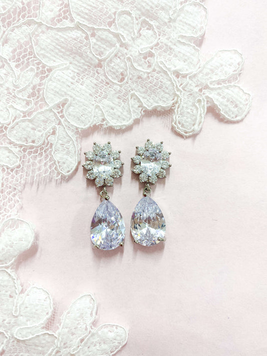 Aretes Largos Zirconia