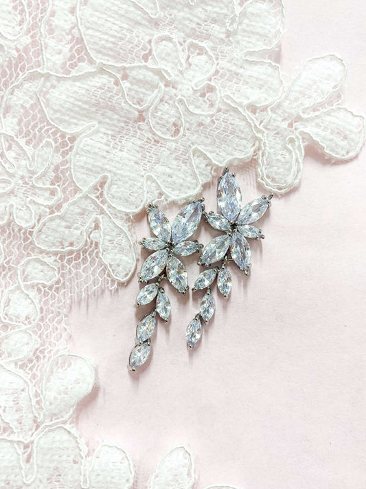 Aretes Largos Zirconia