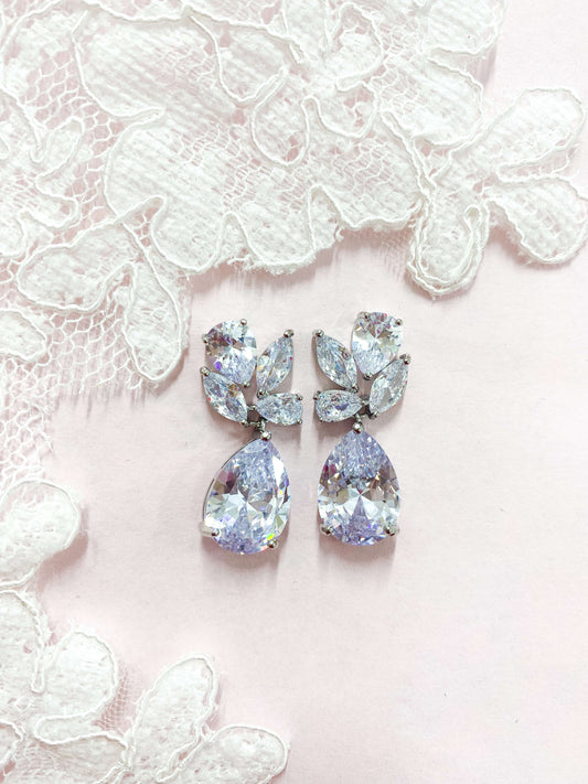 Aretes Largos Zirconia