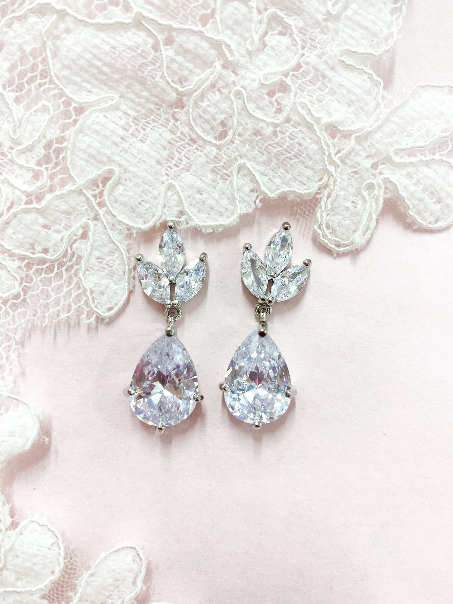 Aretes Largos Zirconia