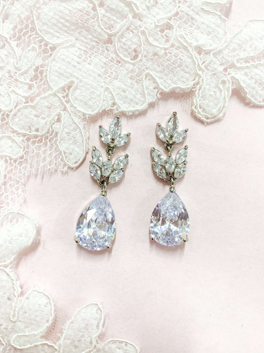 Aretes Largos Zirconia