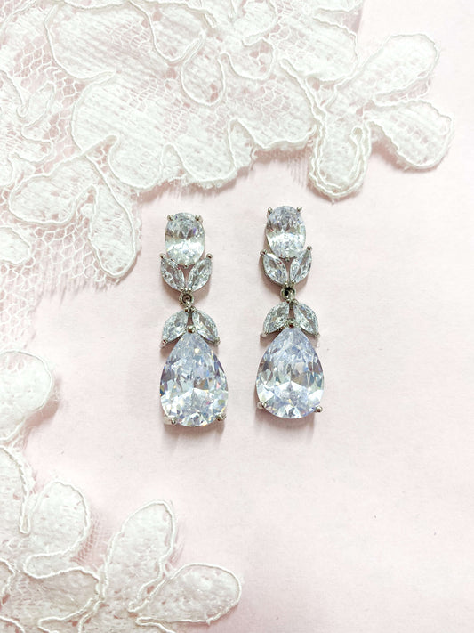 Aretes Largos Zirconia