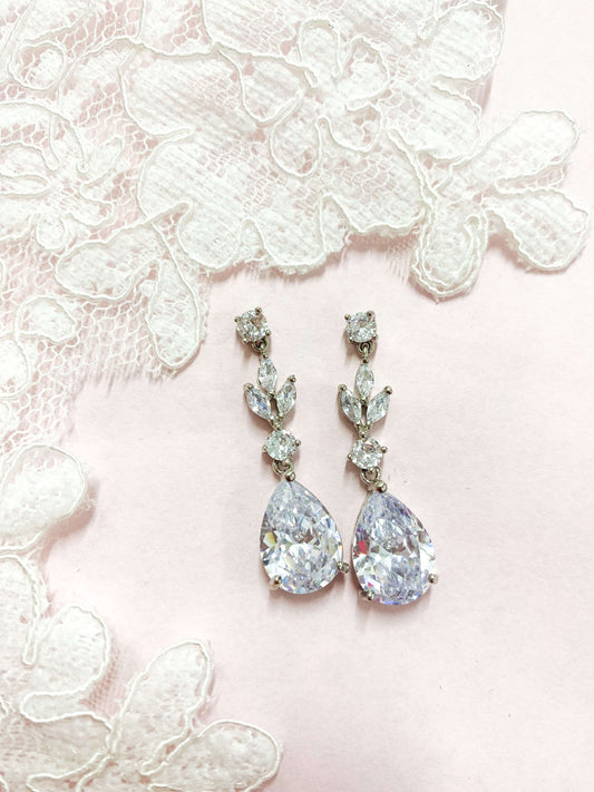 Aretes Largos Zirconia