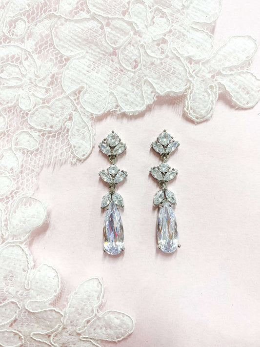 Aretes Largos Zirconia