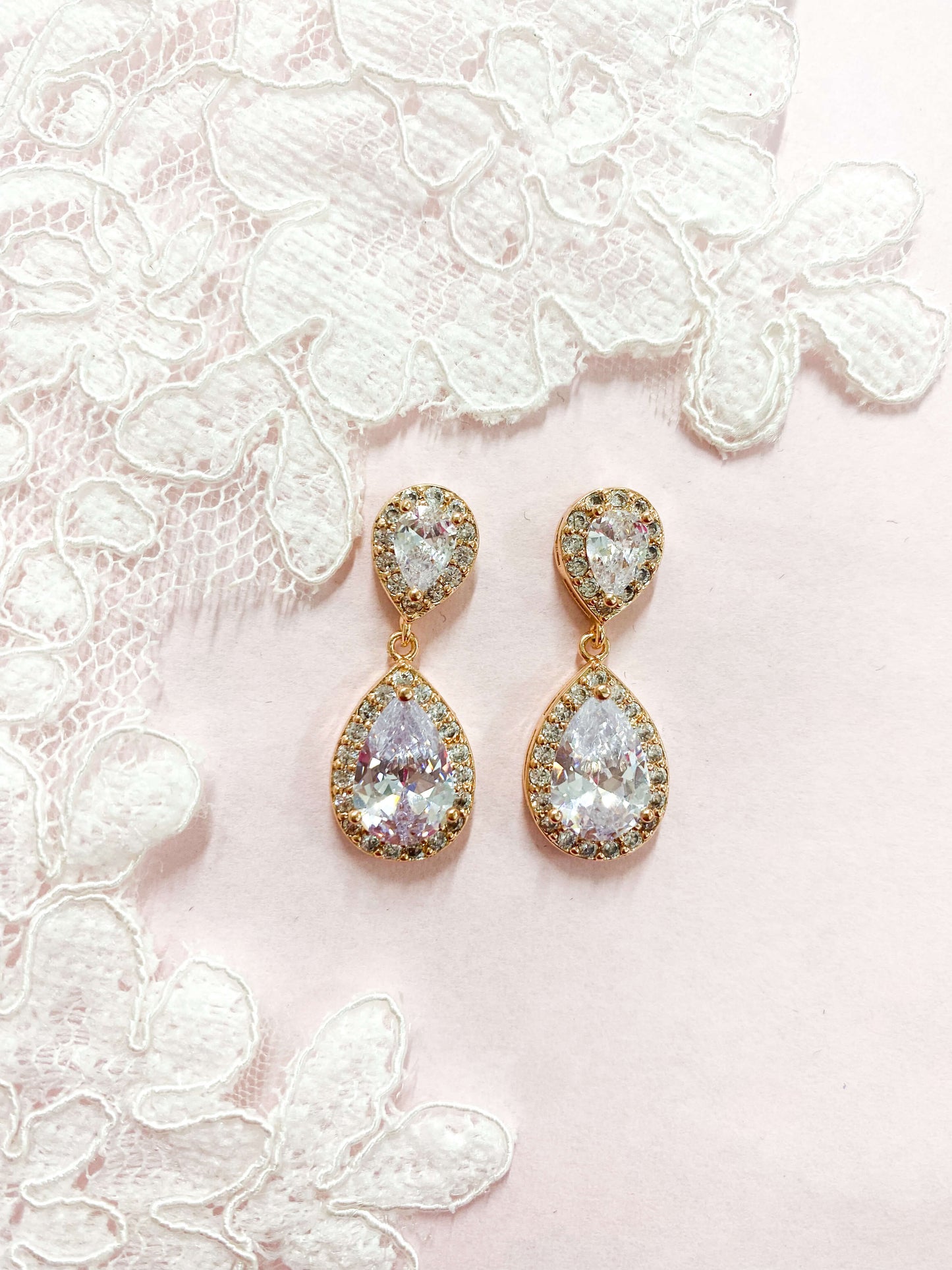 Aretes Largos Zirconia