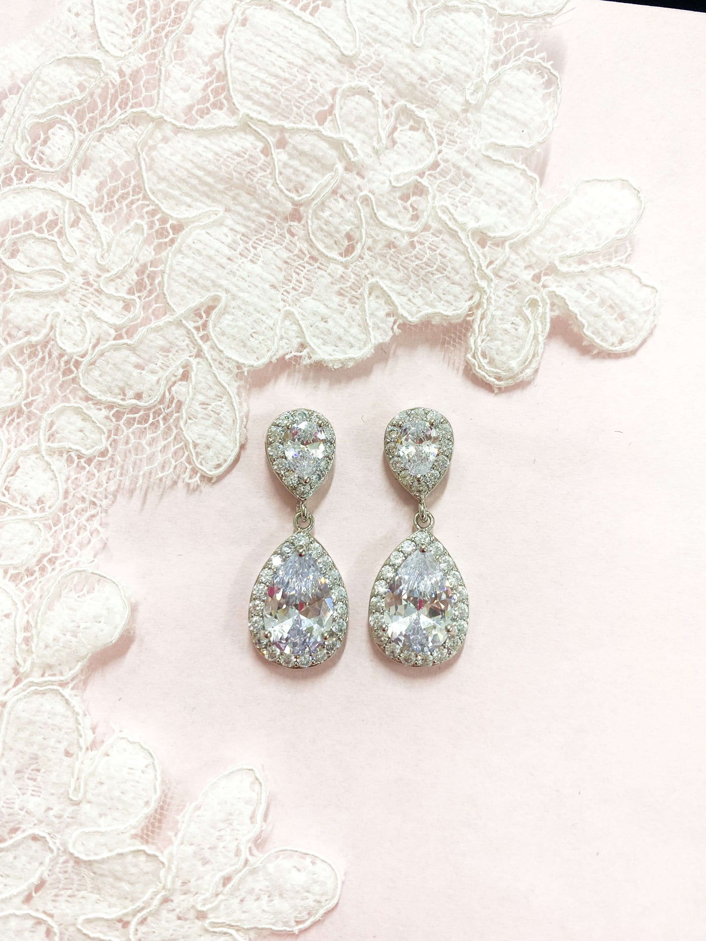 Aretes Largos Zirconia