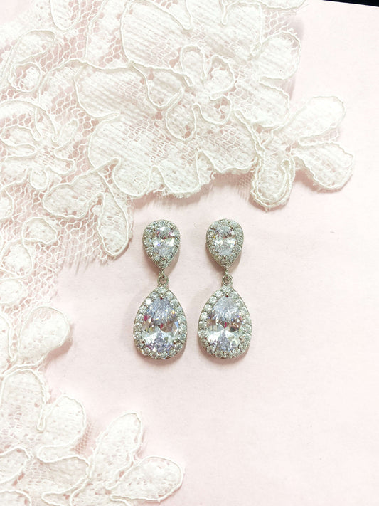 Aretes Largos Zirconia