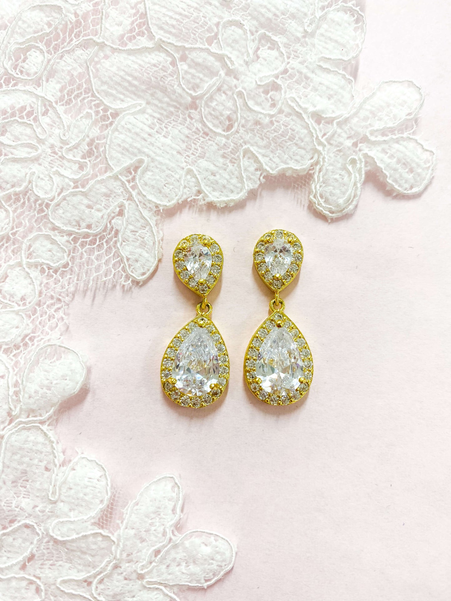 Aretes Largos Zirconia