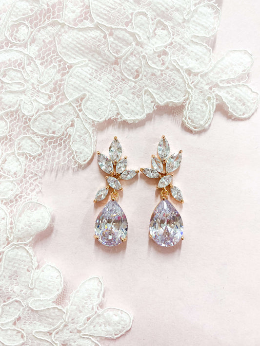 Aretes Largos Zirconia