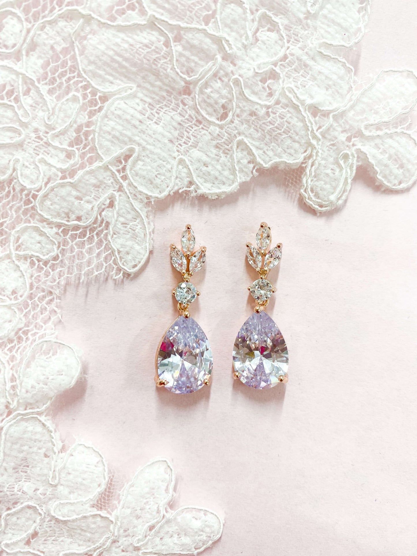 Aretes Largos Zirconia