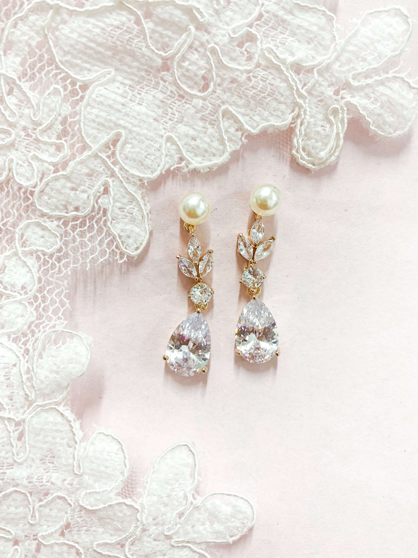 Aretes Largos Zirconia