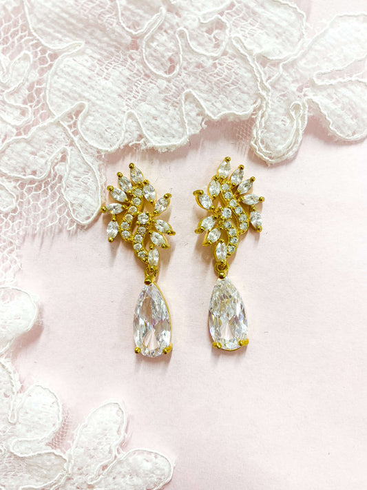 Aretes Largos Zirconia