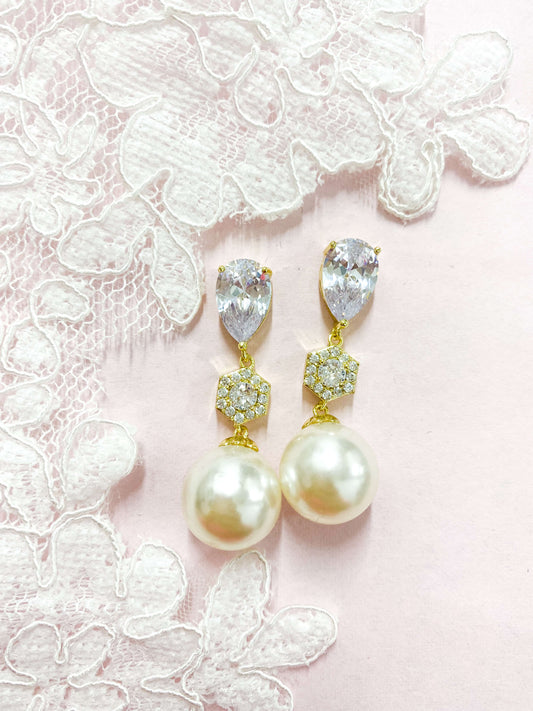 Aretes Largos Zirconia