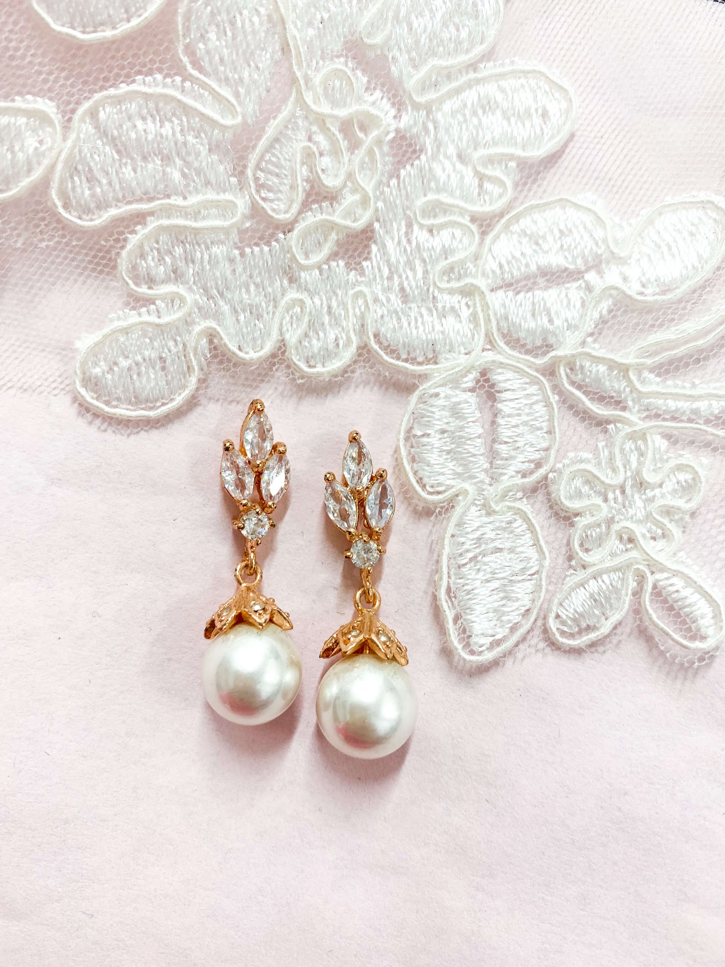 Medium Zirconia Earrings