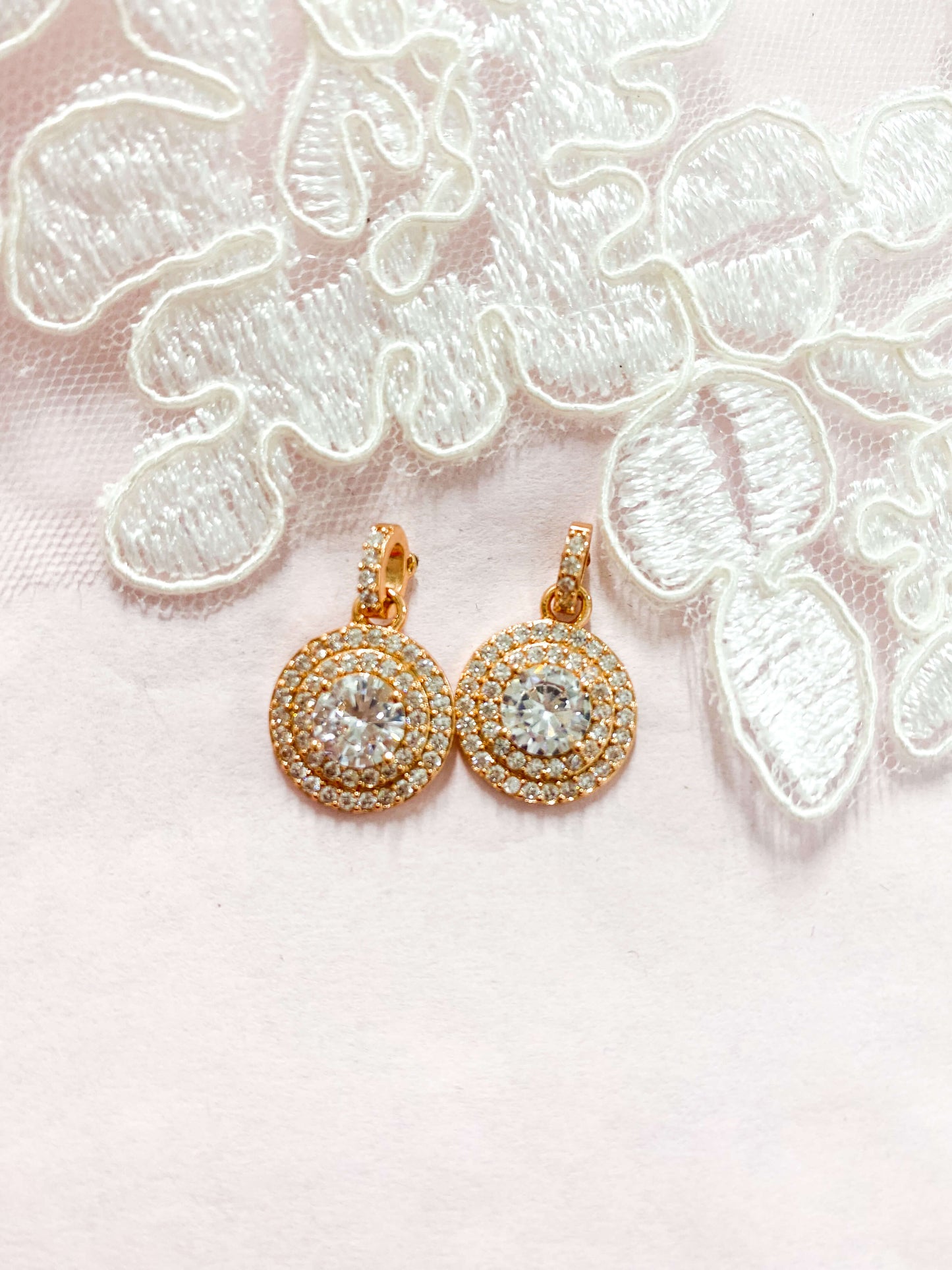 Medium Zirconia Earrings
