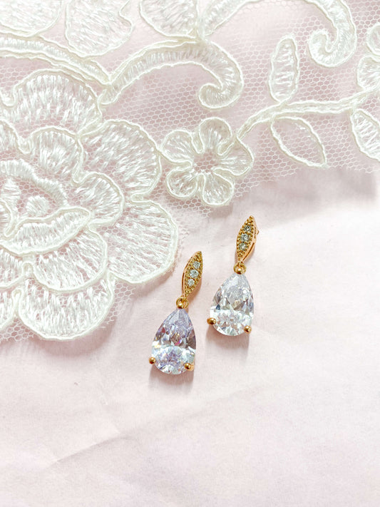 Aretes Cortos Zirconia