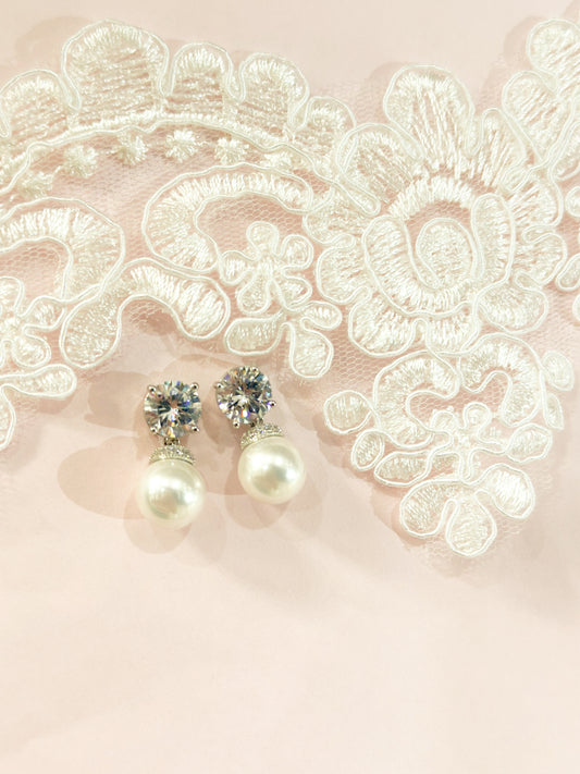 Aretes cortos zirconia