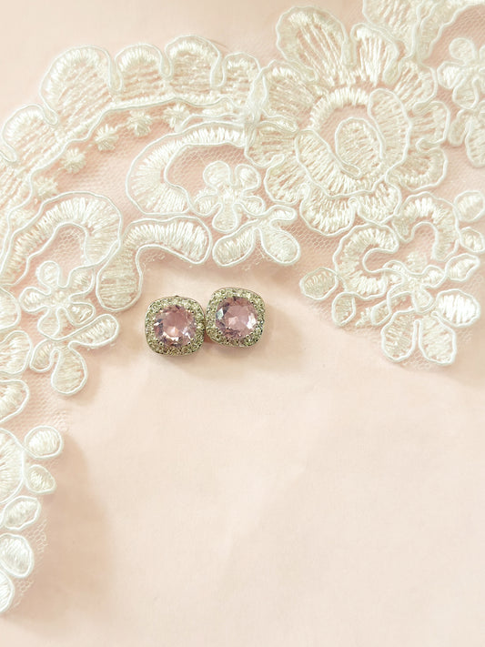 Aretes cortos zirconias