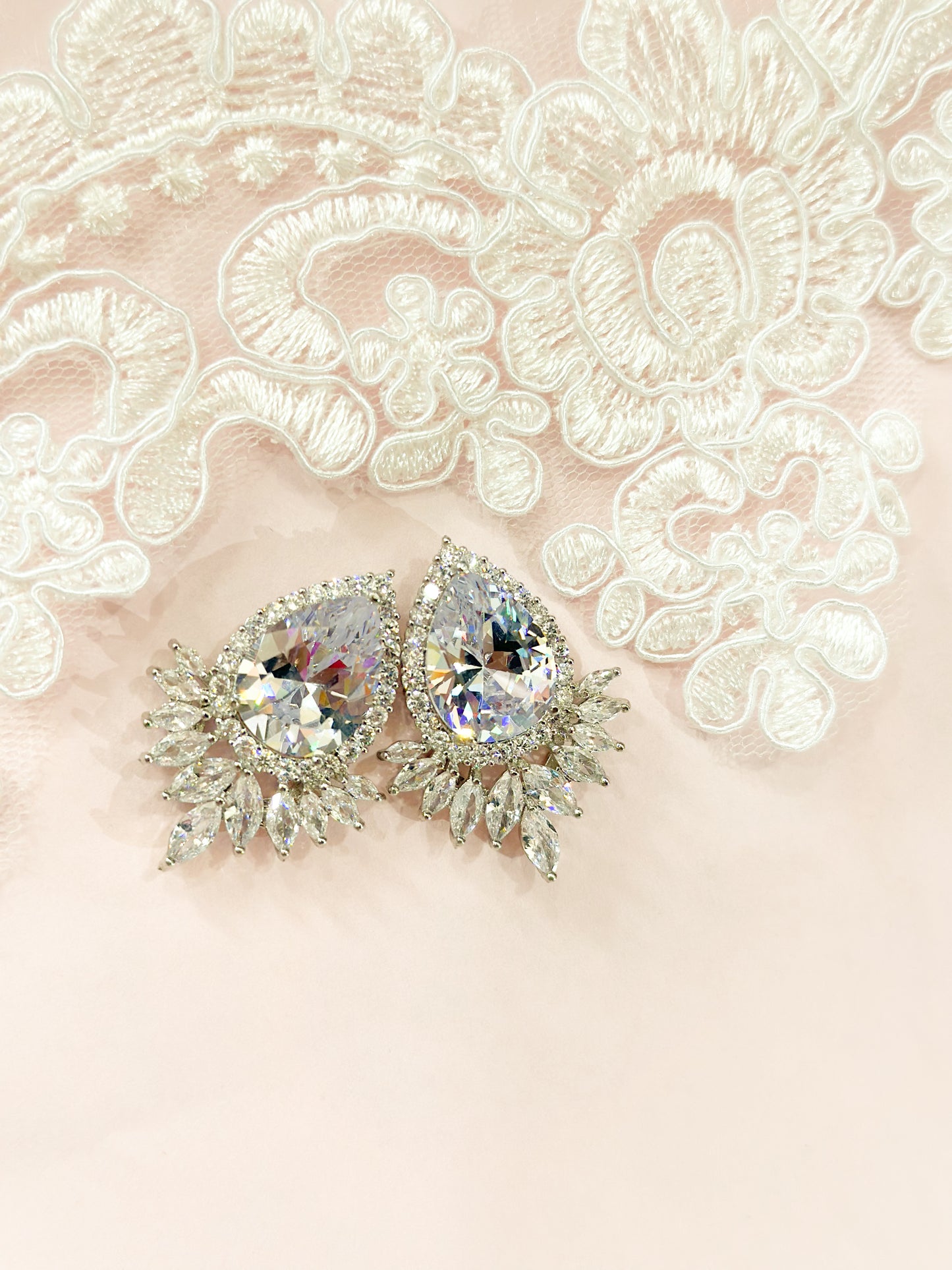 Aretes maxi gota zirconias