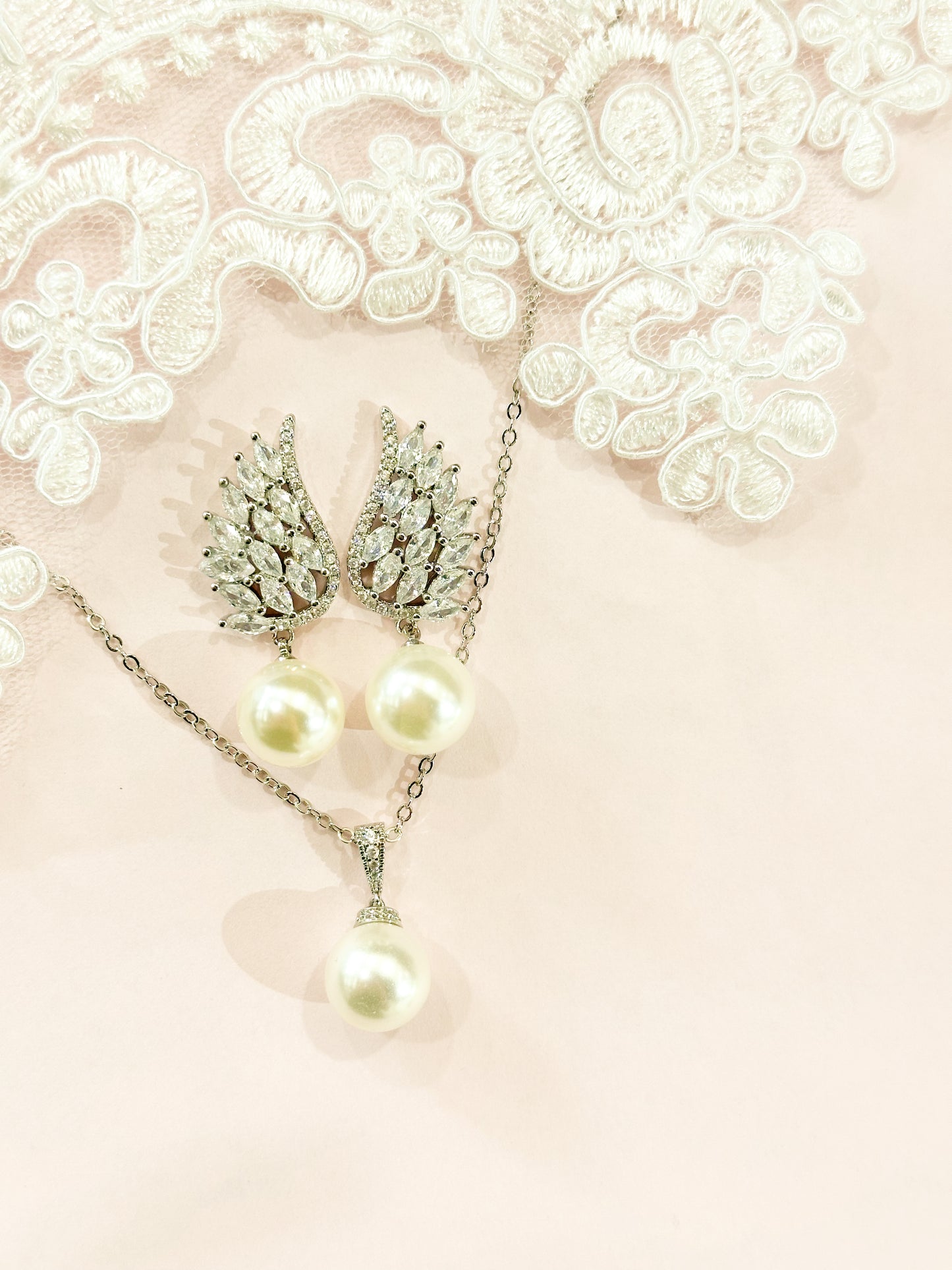 Set hojas y perla