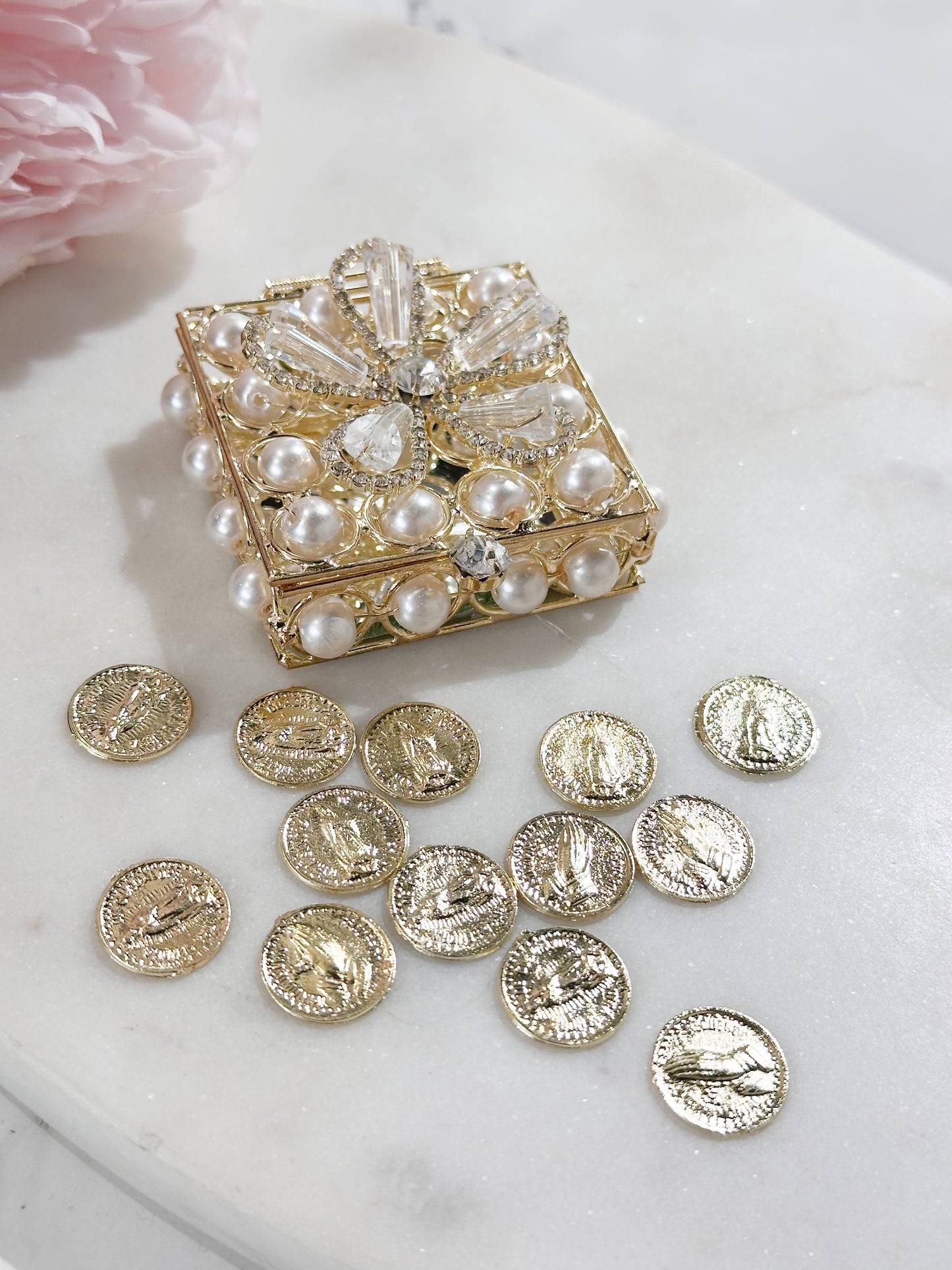 Arras Nupciales Flor con perlas