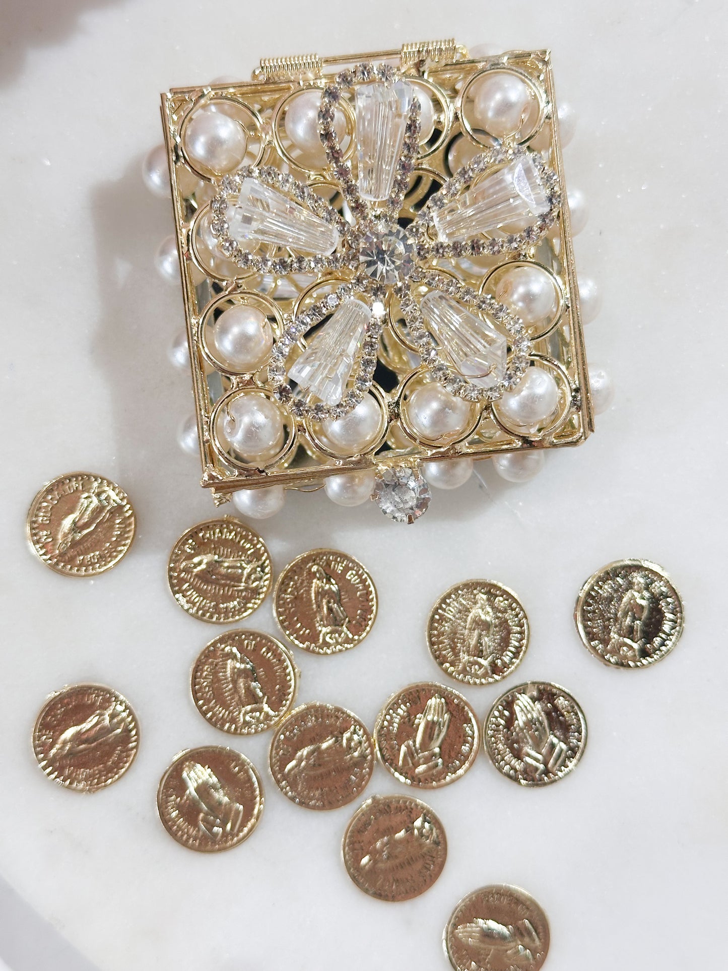 Arras Nupciales Flor con perlas