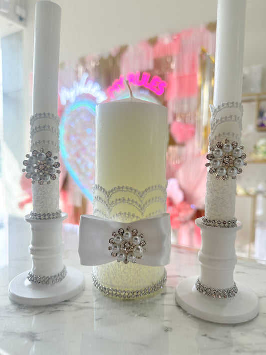 Silver religious ribbon