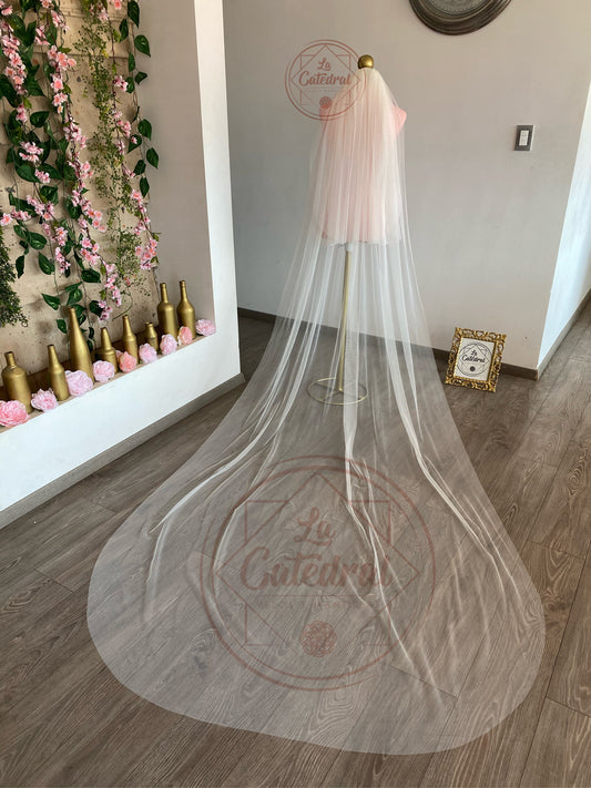 Katia - Long Double Layer Veil 3x1.50m