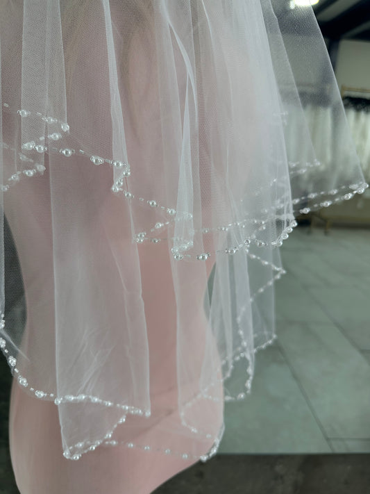 Angelina - Short Double Layer Veil