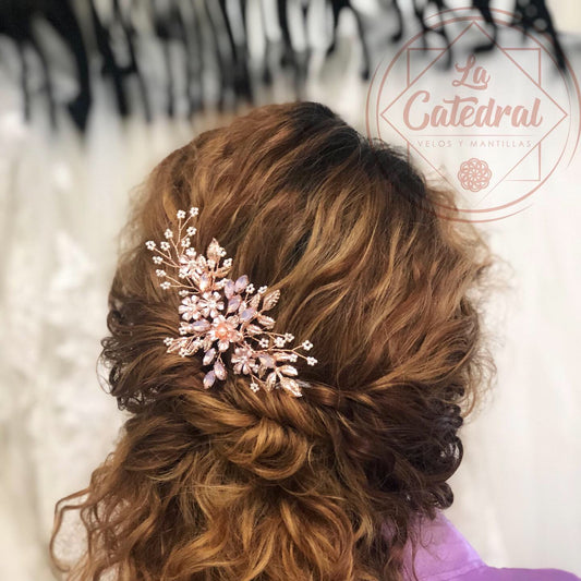 Peineta Mérida Rosegold
