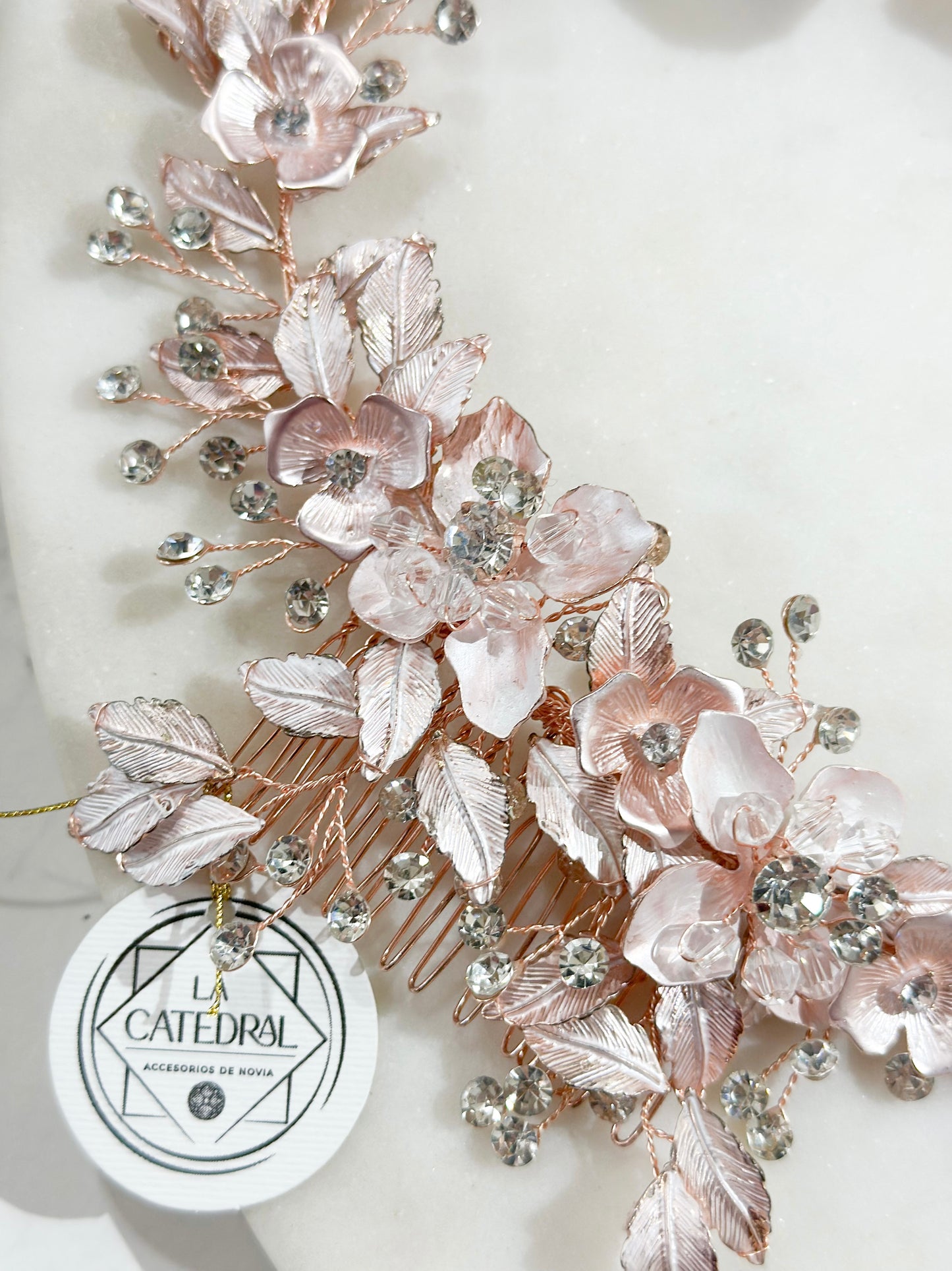 Peineta Barcelona Rosegold